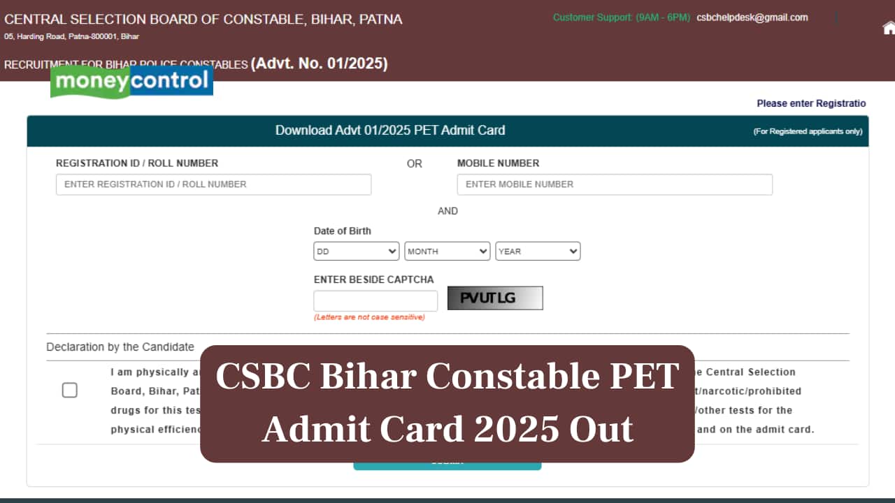 CSBC Bihar Constable PET Admit Card 2025 Released; Direct Link to Download Here