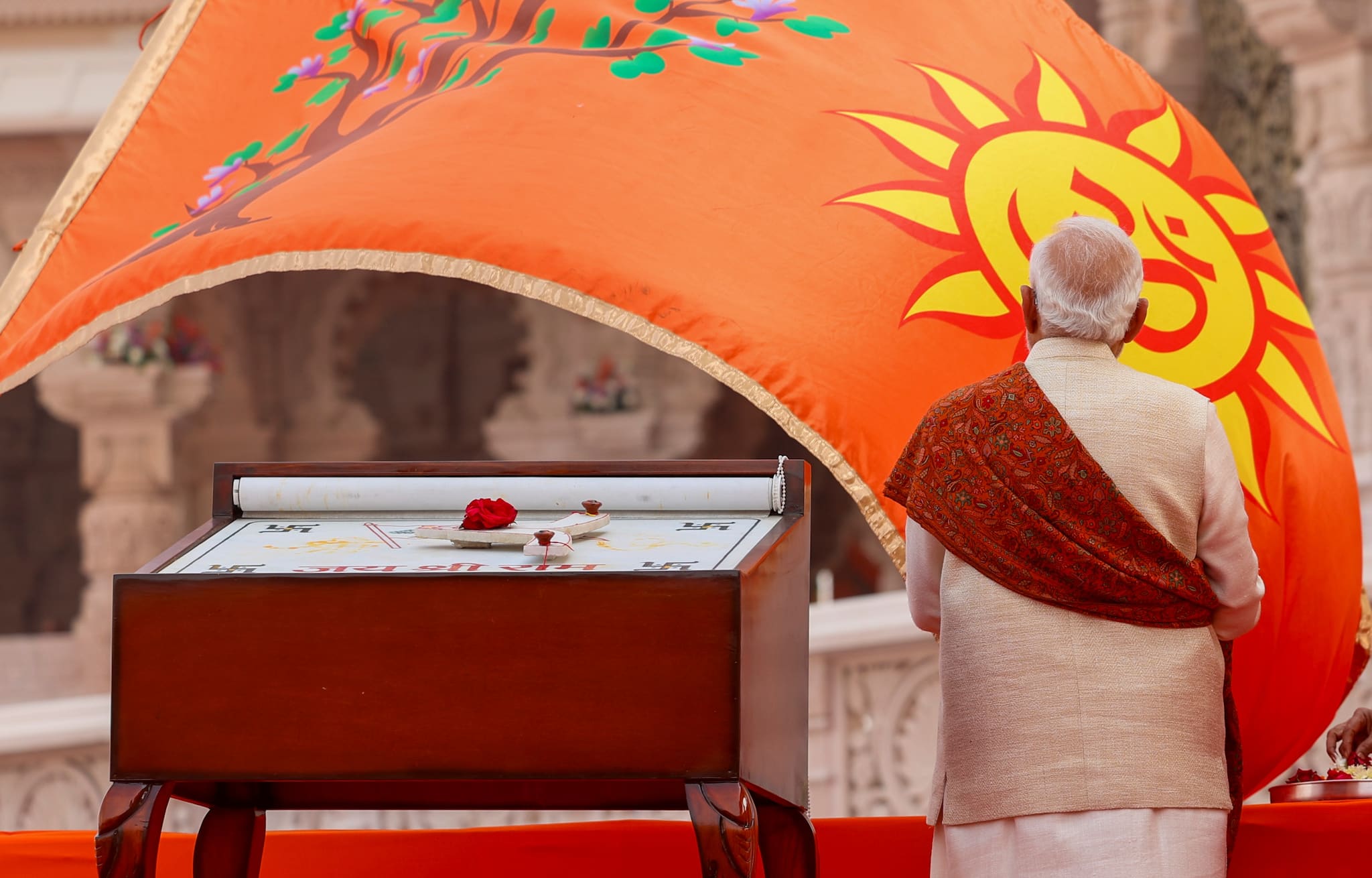 PM Modi didn’t pull a rope to hoist Ayodhya's Ram Mandir flag. This unique mechanism was used