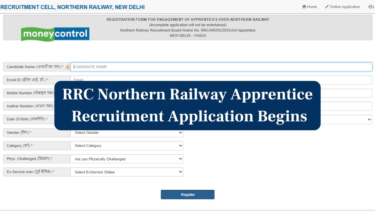 RRC Northern Railway Apprentice Recruitment: Application begins for 4,116 vacancies; link to apply here