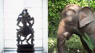 <strong>Decorative art pieces:</strong> While the house is clean and understated, it has a number of art pieces celebrating Indian culture. There are also sculptural pieces that add to the aesthetic appeal of the house. They don’t look overbearing and fit right in. (YouTube/@curlytalesdigital)