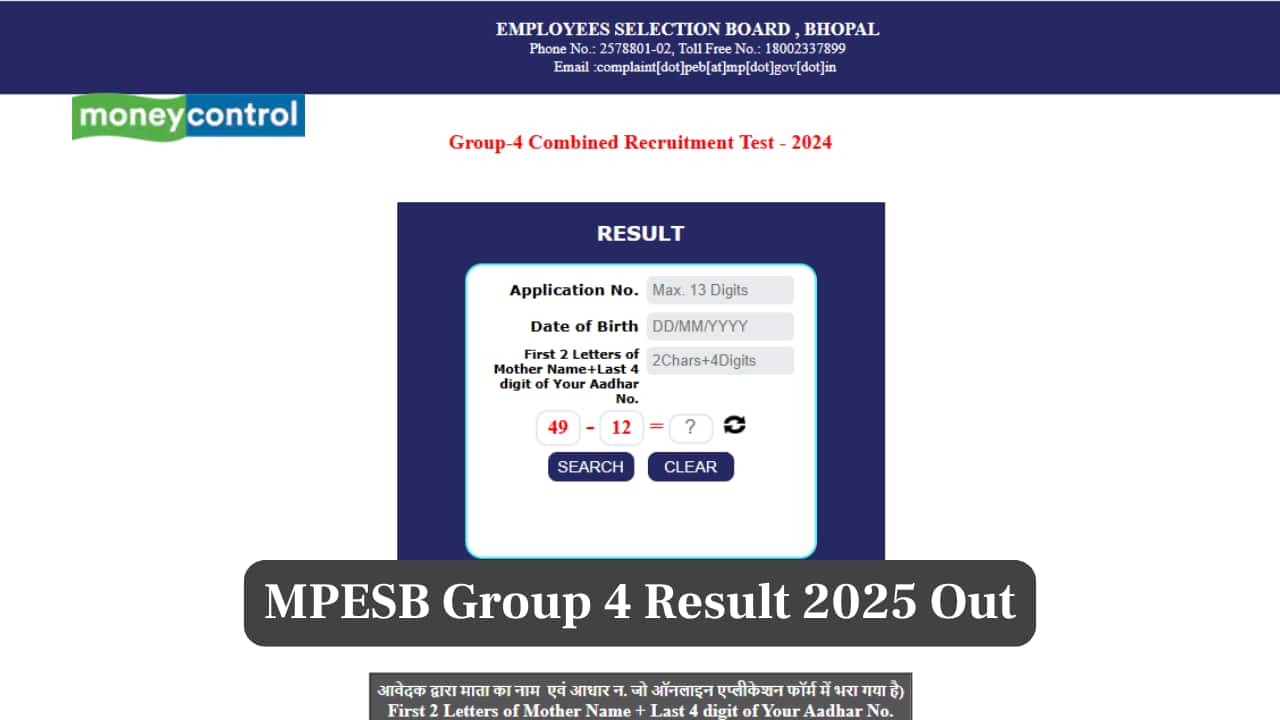 MPESB Group 4 Result 2025 Released at esb.mp.gov.in; Direct Link Here