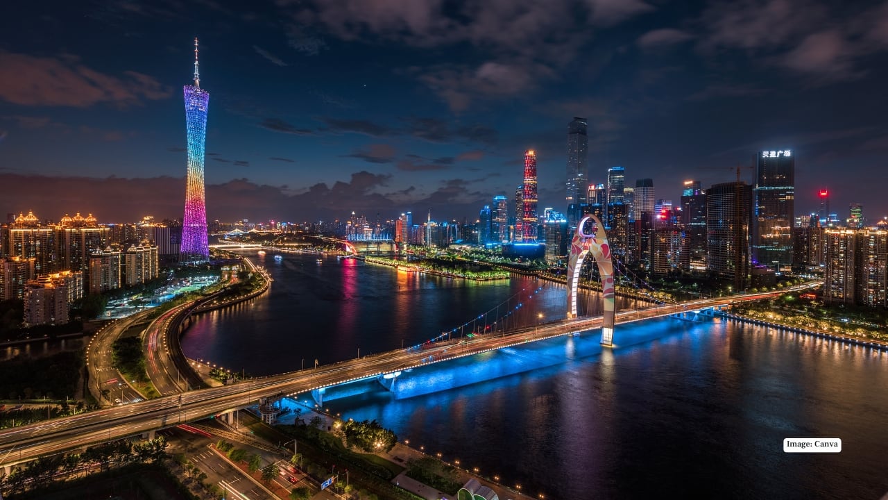 <strong>5. Guangzhou, China – 27.6 million</strong><br />A vital part of the Pearl River Delta megaregion, Guangzhou thrives on manufacturing, trade, and booming tech industries. Its modern infrastructure and economic dominance attract millions of workers every year, cementing its status as one of China’s strongest growth engines.