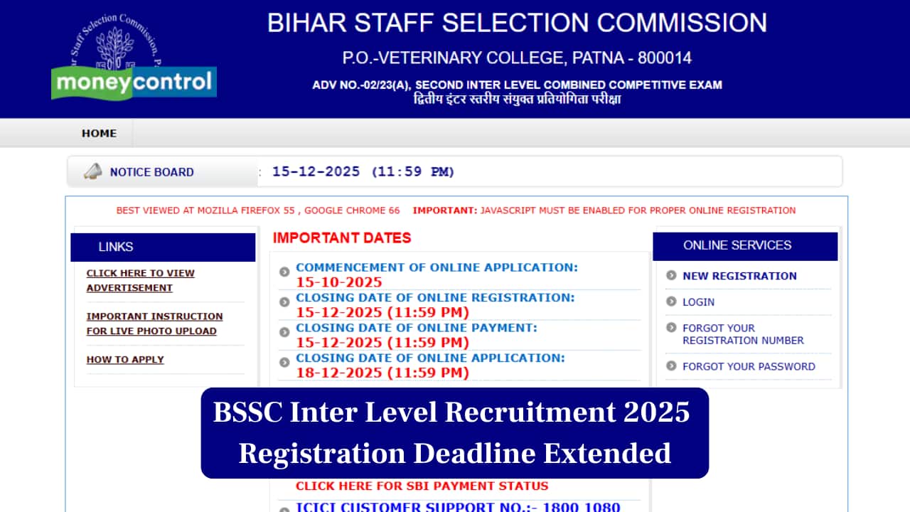 BSSC Inter Level Recruitment 2025: Registration Deadline Extended, Apply for 23,175 Vacancies by Dec 18
