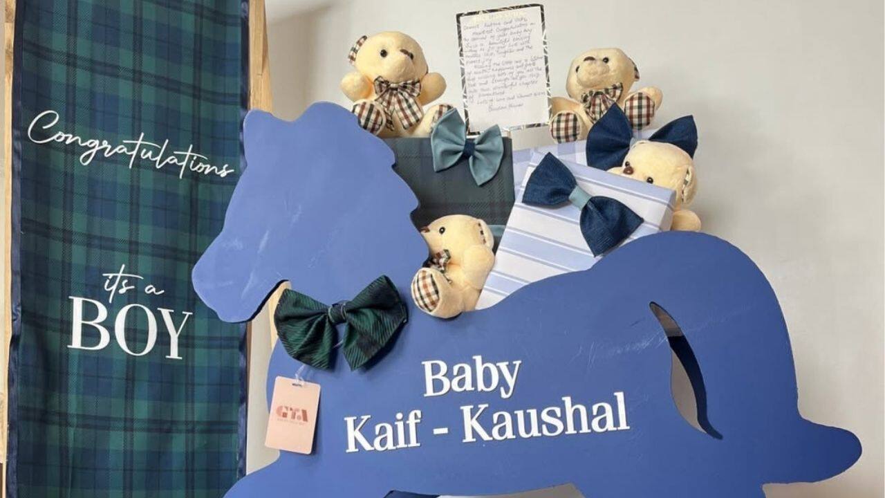 Wooden rocking horse, teddy bears and more, Katrina Kaif and Vicky Kaushal's baby boy's birth announcement hamper looked like THIS