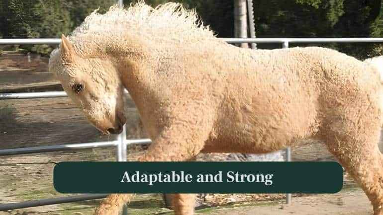 <strong>8. Adaptable and Strong:</strong> Despite their fluffy appearance, Curly horses remain strong, hardworking and adaptable, capable of handling tasks just like any traditional horse breed. (Image: Canva)