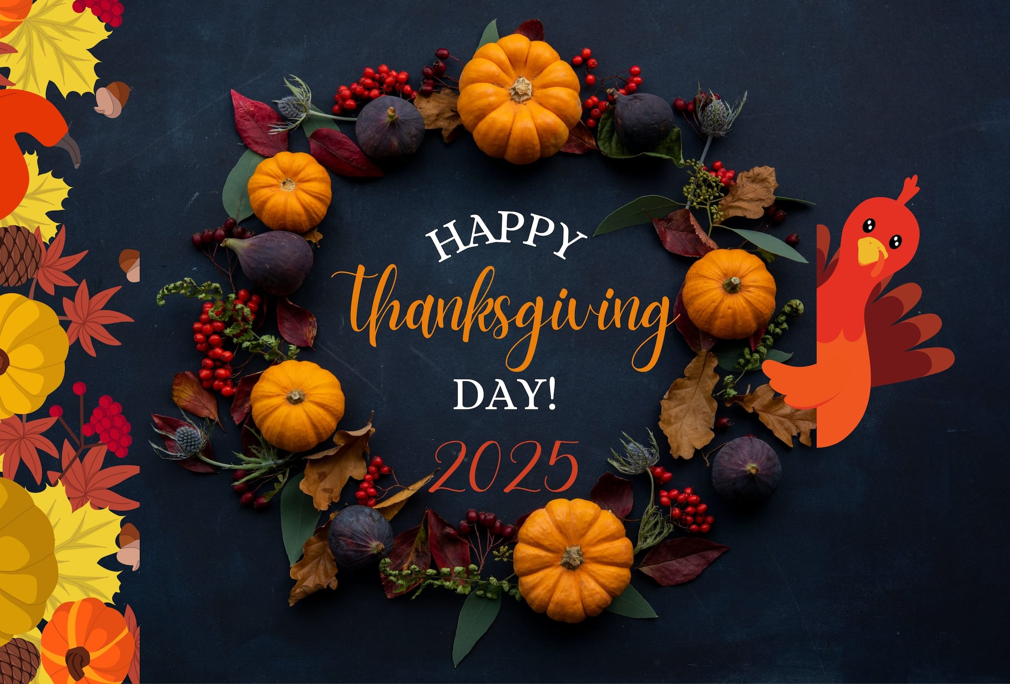 Happy Thanksgiving 2025: Messages, greetings, wishes and images to share with your friends and family (Image/ Pics: Canva)