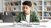 Use Visual Tools to Stay Engaged<br />Your brain responds better to information when it looks clear and organised. Using simple visual tools like coloured markers, mind maps, or short diagrams helps your mind process information faster. These visuals make topics easier to recall later. They also reduce the feeling of monotony, which helps you stay interested for a longer time. This method is useful for subjects that involve facts, processes, or long notes.