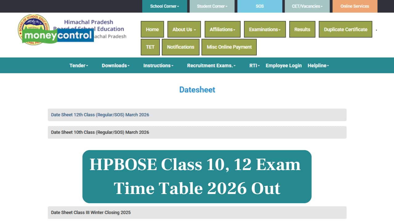 HPBOSE Class 10, 12 Exam Time Table 2026 Out; Direct link to download Datesheet here