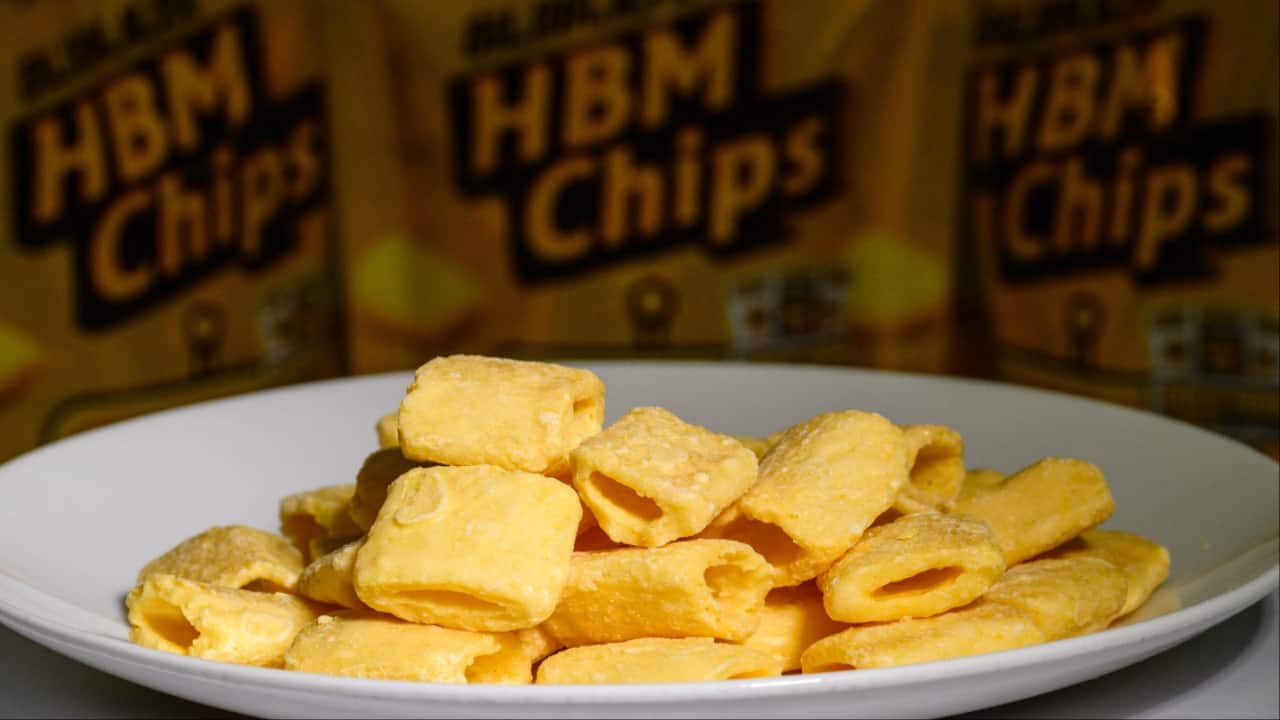 Nvidia's supplier makes 'semiconductor-shaped' chips that are crunchy and goes with beer