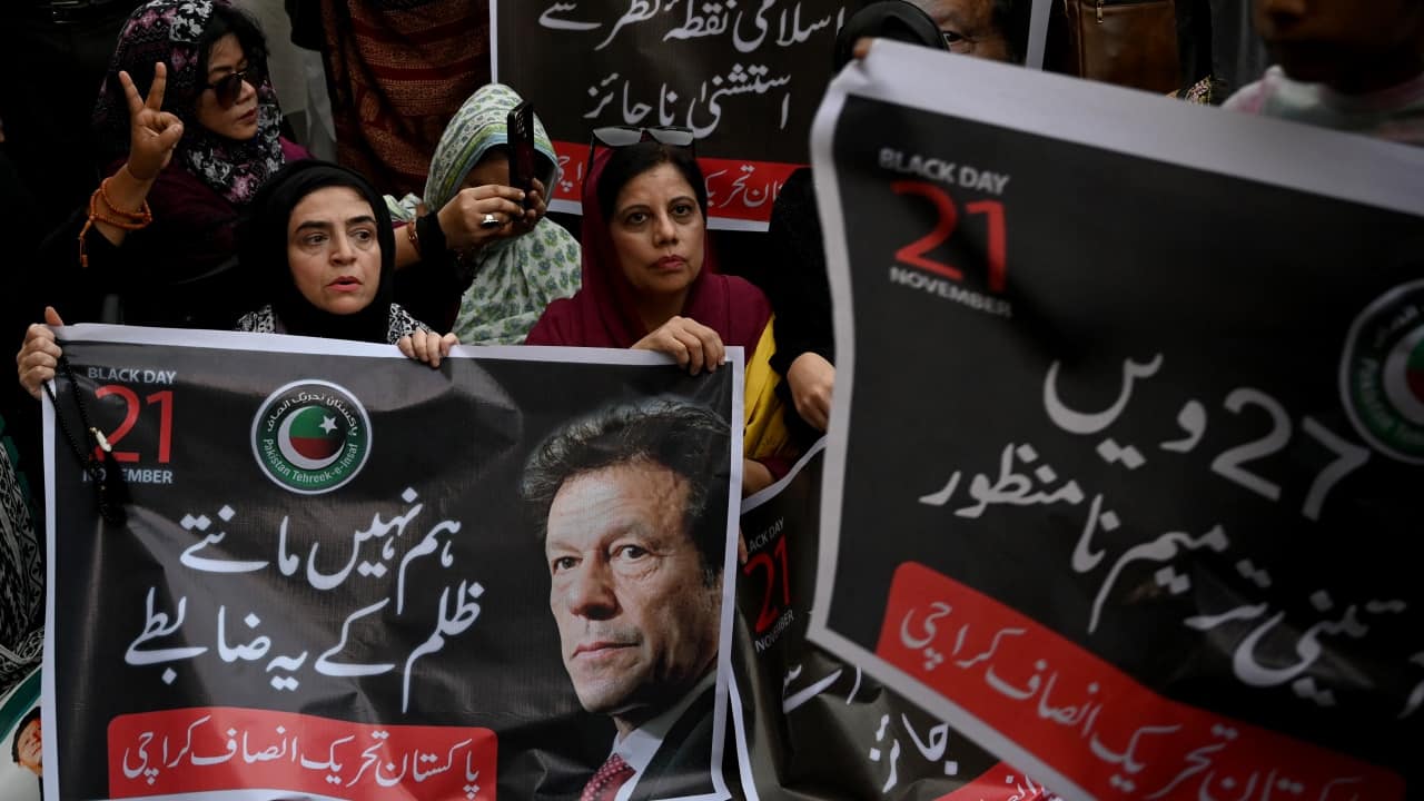 'They won’t find a flight out of Pakistan': Imran Khan’s sister warns of street protests over denial of jail access