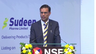 Sudeep Pharma listing ceremony