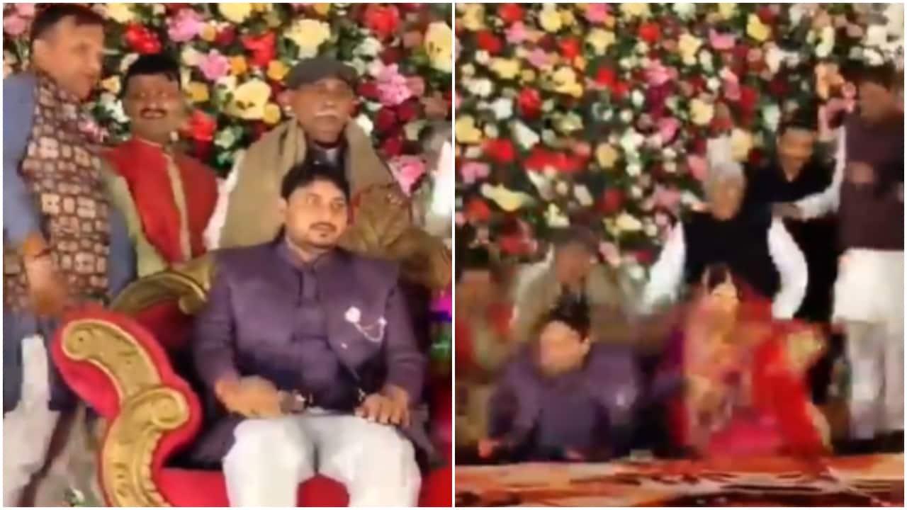Stage collapses at Ballia wedding as BJP leaders gather to bless newlyweds. Video