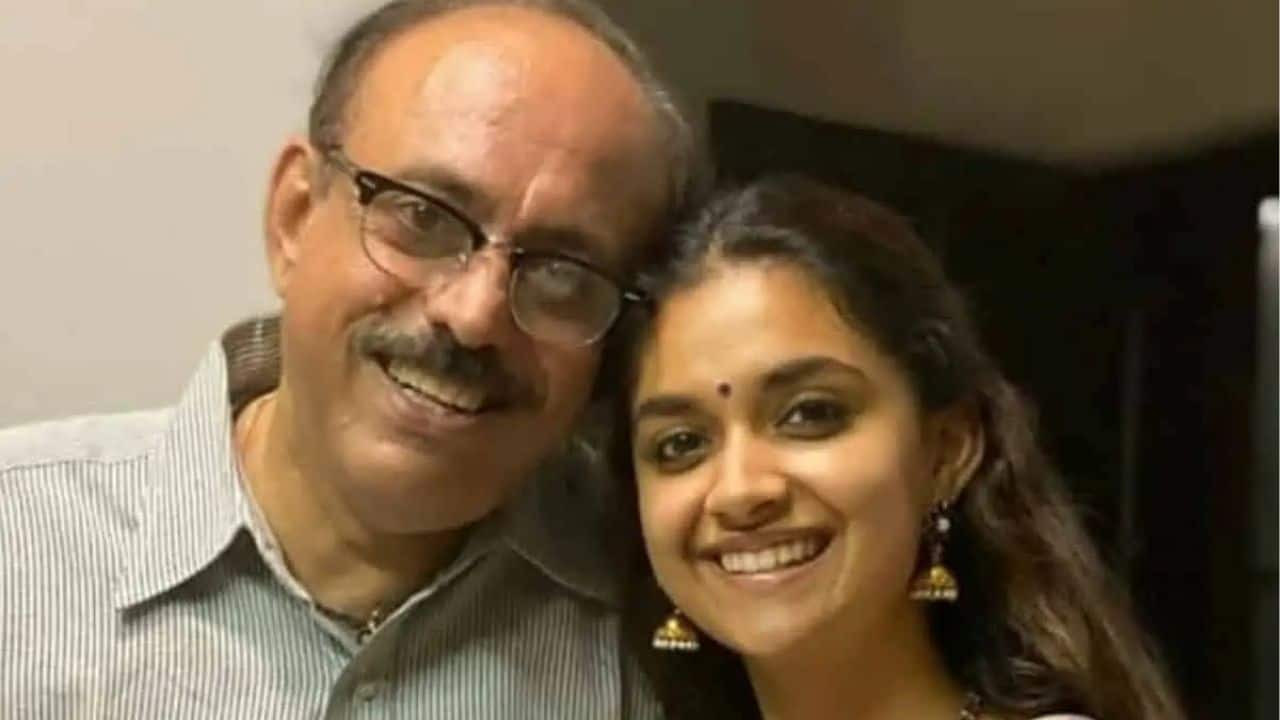 Keerthy Suresh shares how her dad reacts to a gift from her, says she cannot be as simple as him