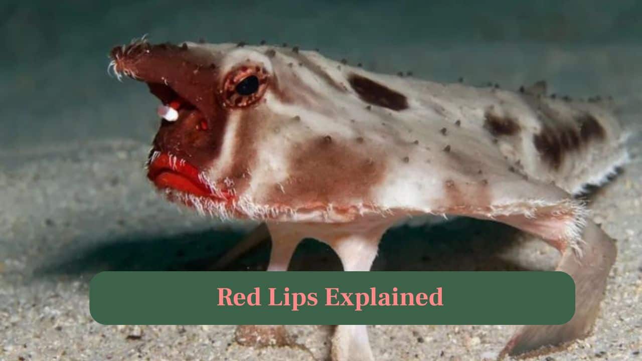<strong>5. Red Lips Explained:</strong> The bright red lips help attract mates and may play a role in communication between individual batfish. (Image: Canva)