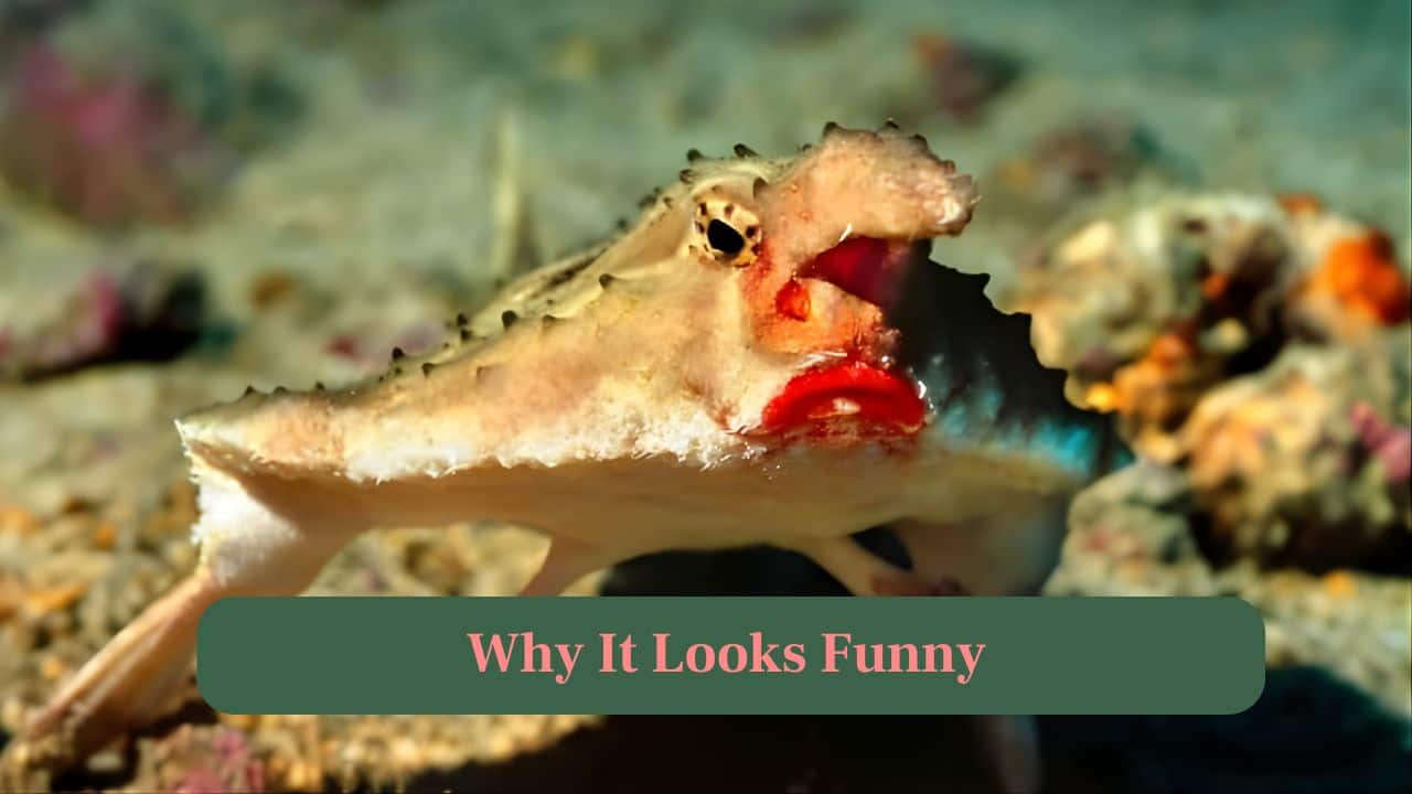 <strong>10. Why it Looks Funny:</strong> Its exaggerated features and walking style make it appear comical, often called the “fish with lipstick” online. (Image: Canva)