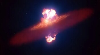 The first detailed map of supernova SN 2024ggi shows an unexpected asymmetric shape (Image: ESO/L. Calçada)