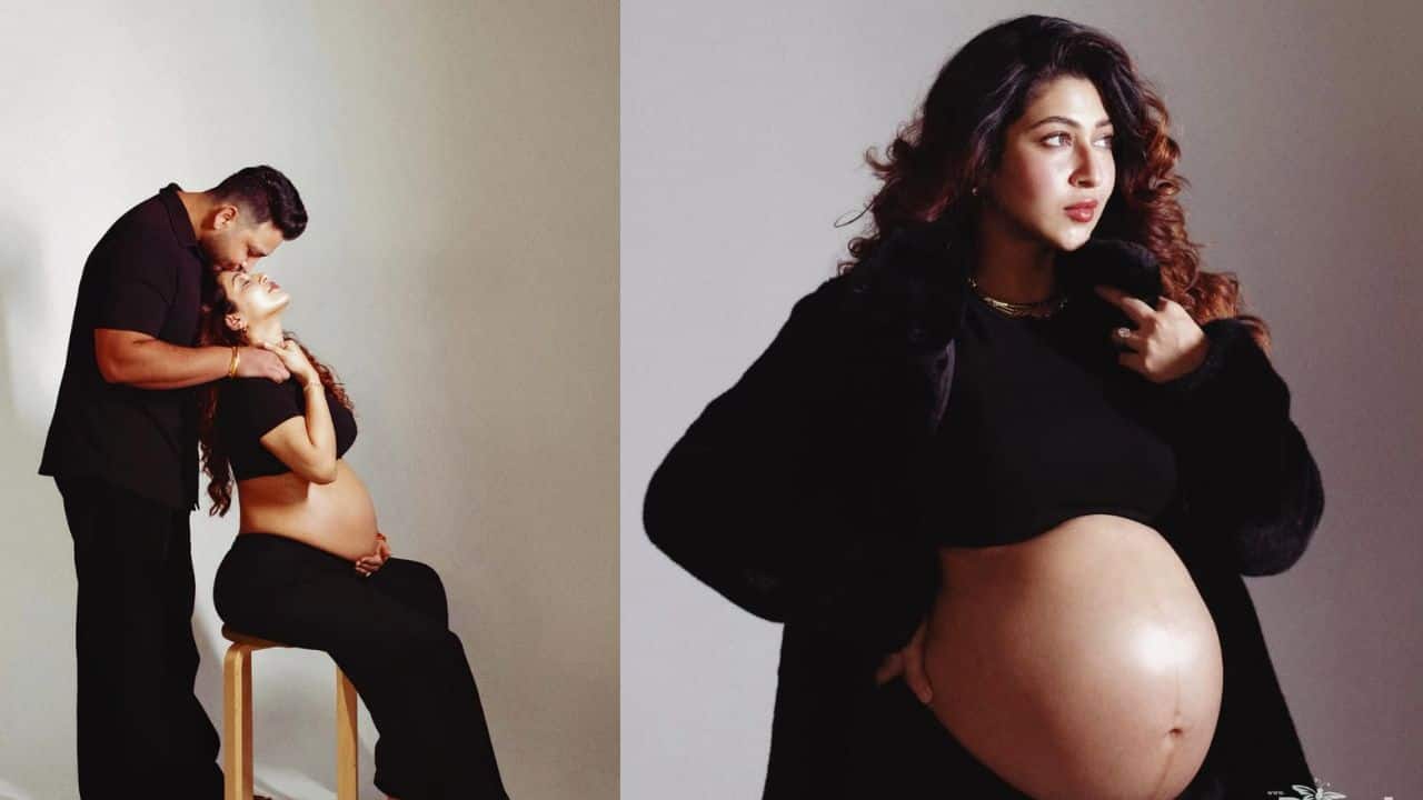 Sonarika Bhadoria flaunts her baby bump in maternity photoshoot with husband Vikas Parashar
