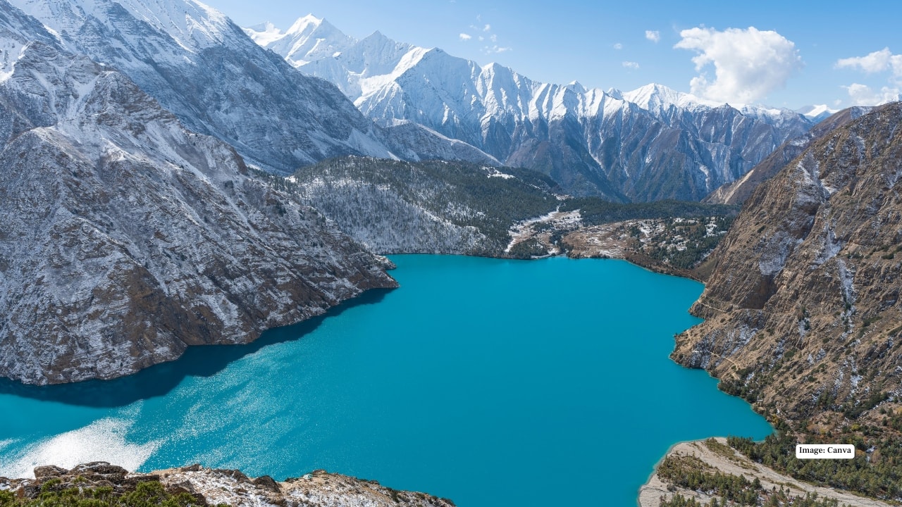 <strong>1. Phoksundo Lake, Nepal</strong><br />High in Nepal’s remote Dolpo region, Phoksundo Lake is a turquoise marvel surrounded by snow-draped peaks and lush forests. The water is so clear that the mountains reflect like a mirror, creating a scene that feels digitally enhanced. Located inside Shey Phoksundo National Park, the lake is spiritually significant to Buddhist communities and often appears untouched by time.