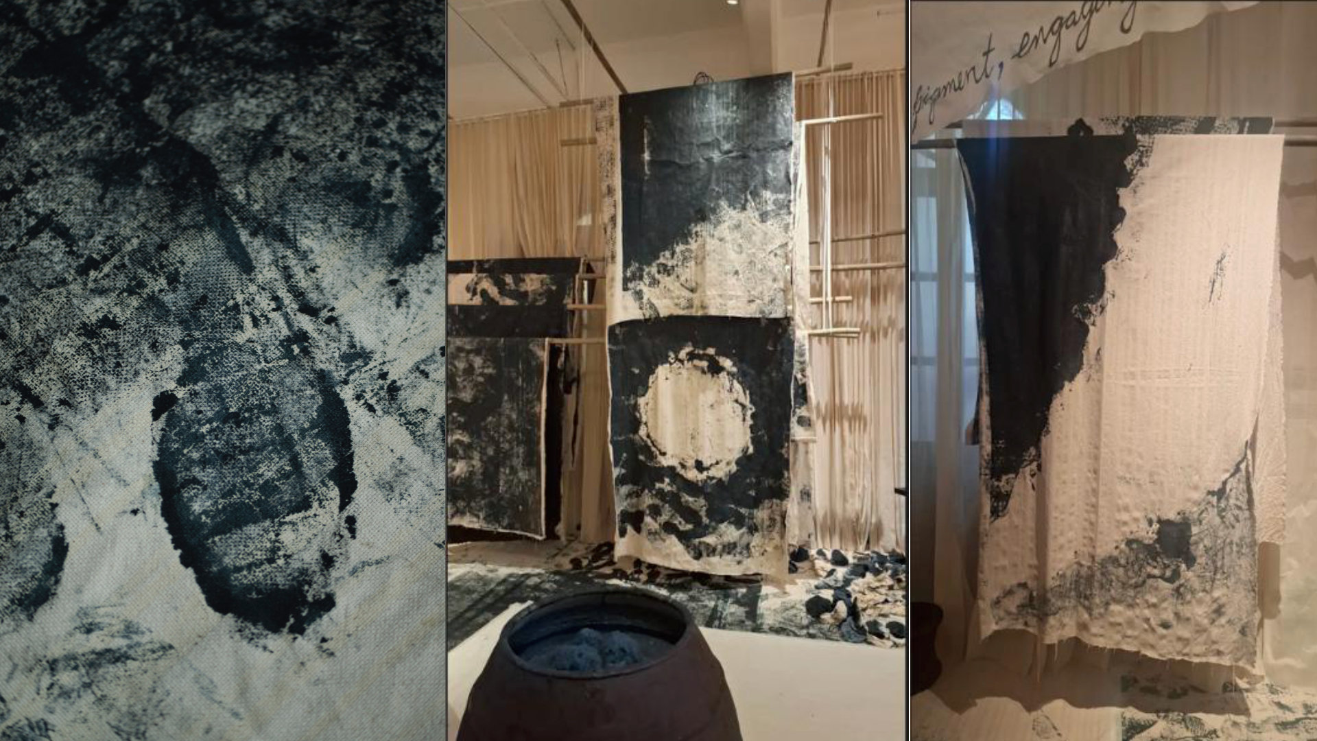 Madras Art Weekend: An art installation evokes Indian histories of trade and textile through indigo