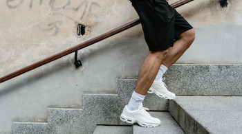 Fitness benefits of climbing stairs: According to study results, climbing up and down stairs for just one minute right after a mixed meal was enough to reduce post-meal blood glucose by an average of 14 mg/dL (Image: Pexels)