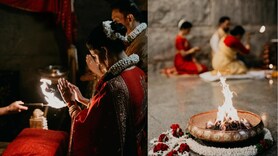 PICS: Samantha Ruth Prabhu stuns in custom red Banarasi saree at wedding with Raj Nidimoru