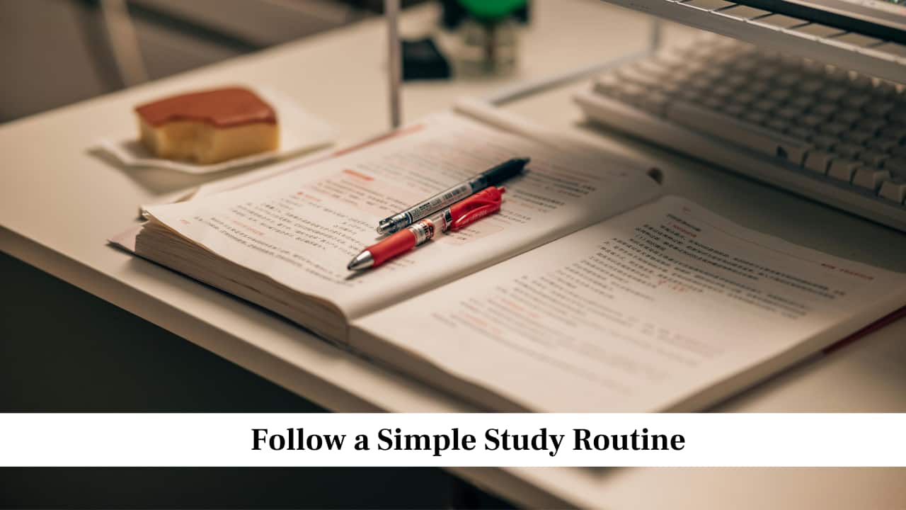 Follow a Simple Study Routine Follow a Simple Study Routine