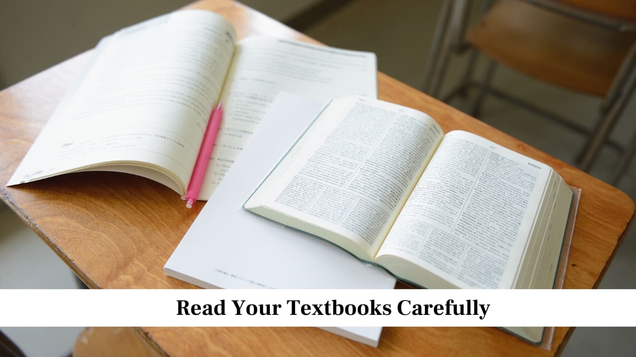 Read Your Textbooks Carefully Read Your Textbooks Carefully