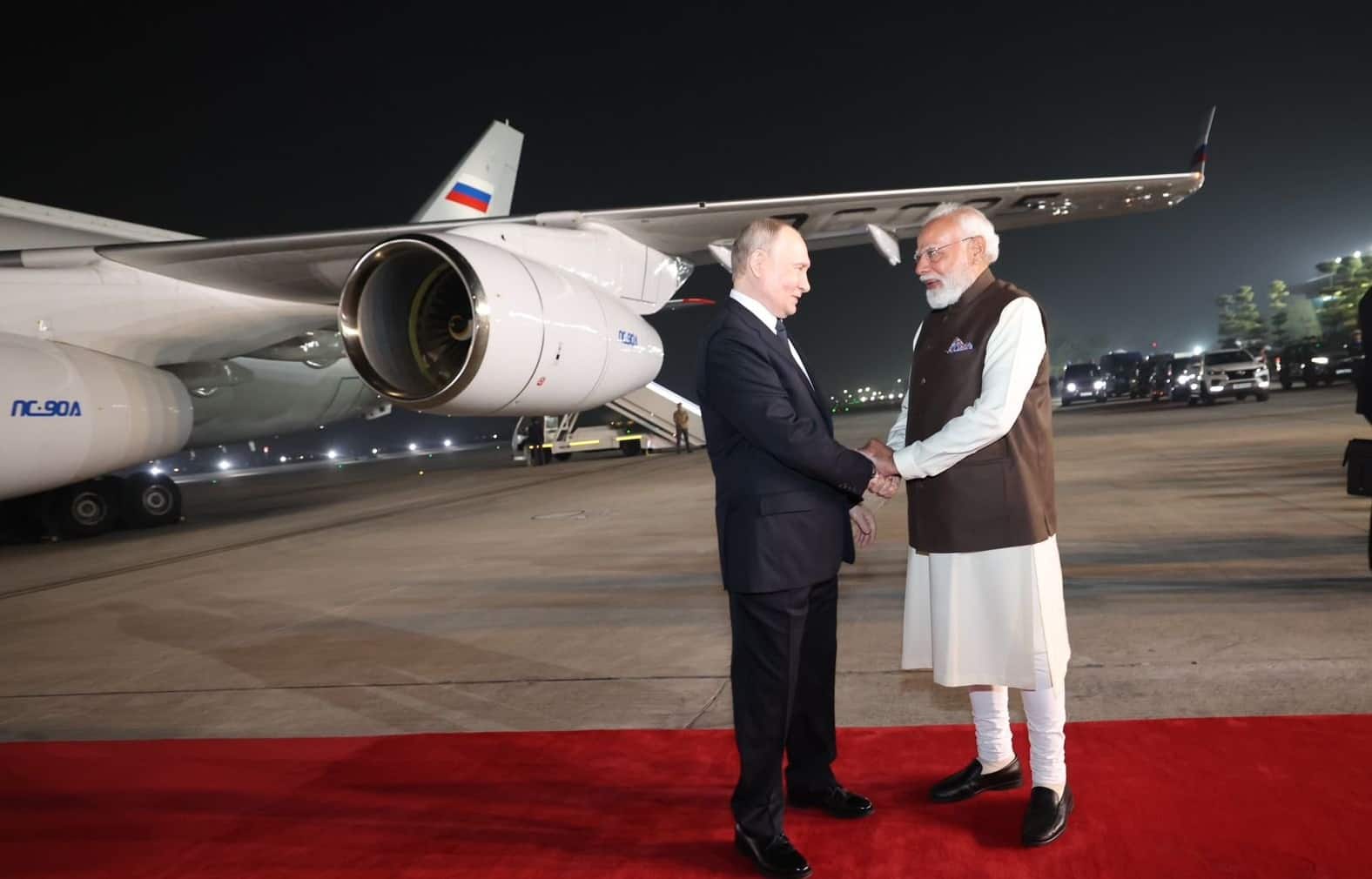 'India-Russia friendship is a time tested one': PM Modi reaches Delhi airport to welcome Putin