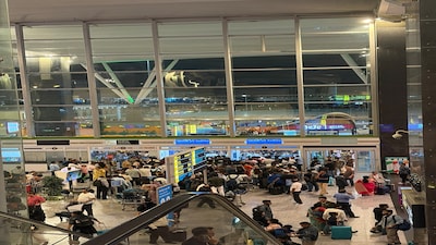 Bengaluru airport's Terminal 1. Picture courtesy: X/@mrtechsense