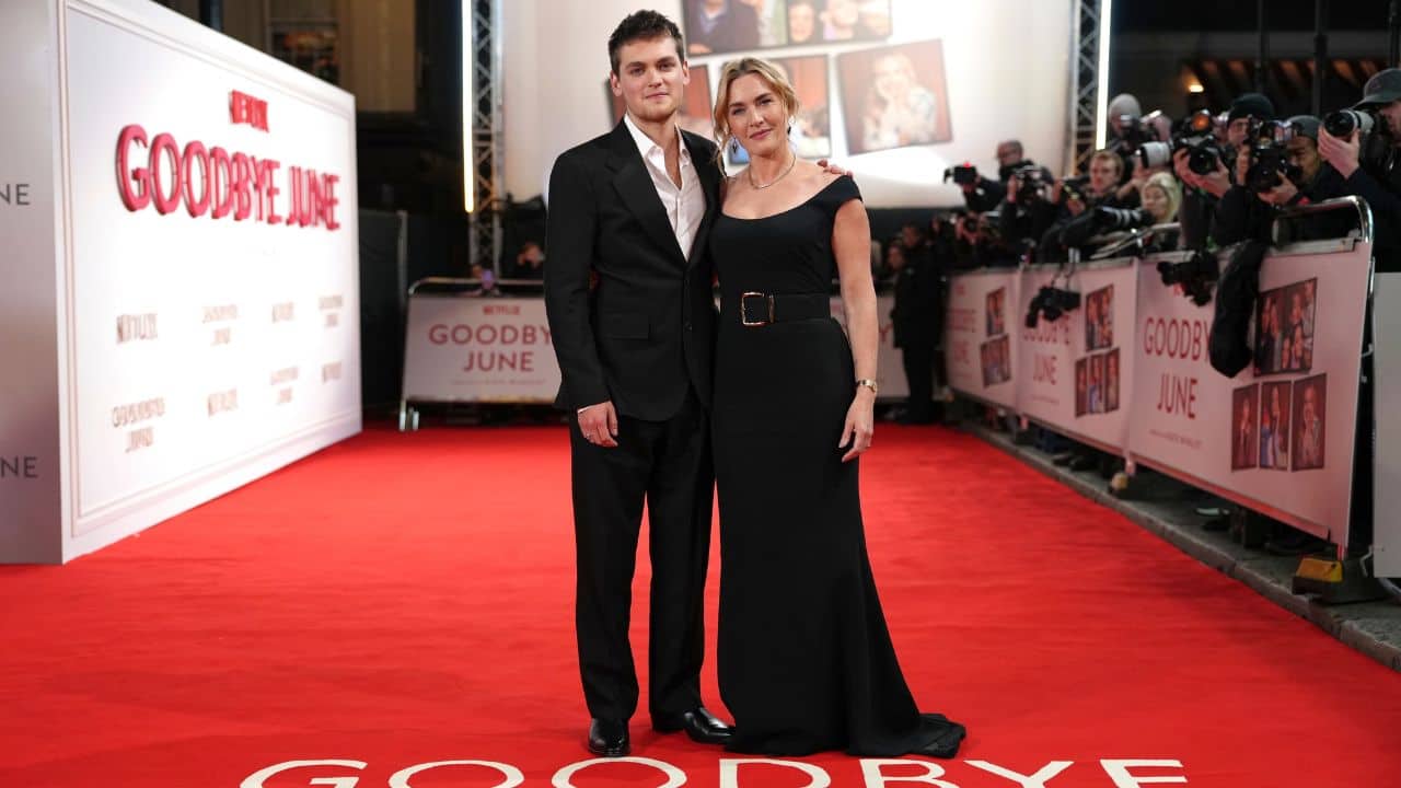 Kate Winslet makes rare appearance with son Joe Anders at the premiere of her directorial debut ‘Goodbye June’