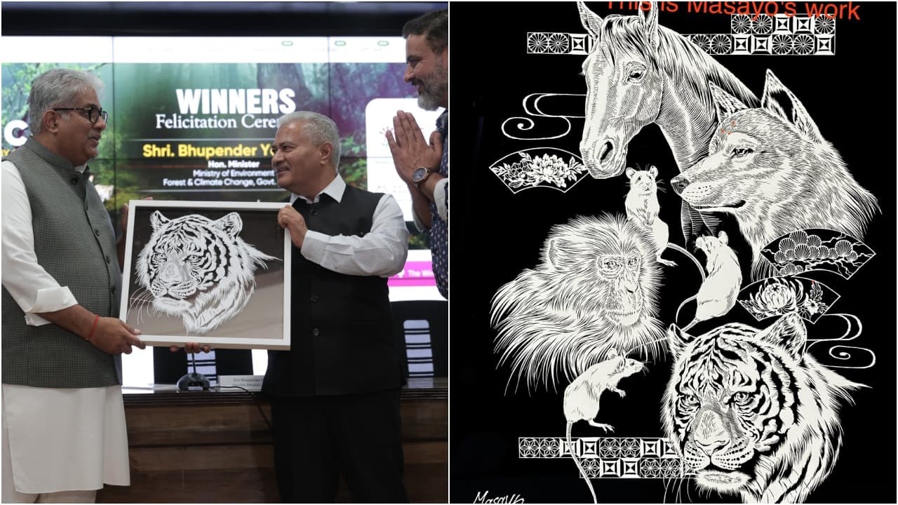 Japanese artist accuses Indian creator of plagiarising her tiger artwork presented to Environment minister