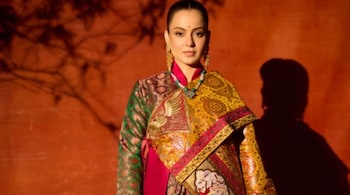 Kangana Ranaut dressed up in goncha