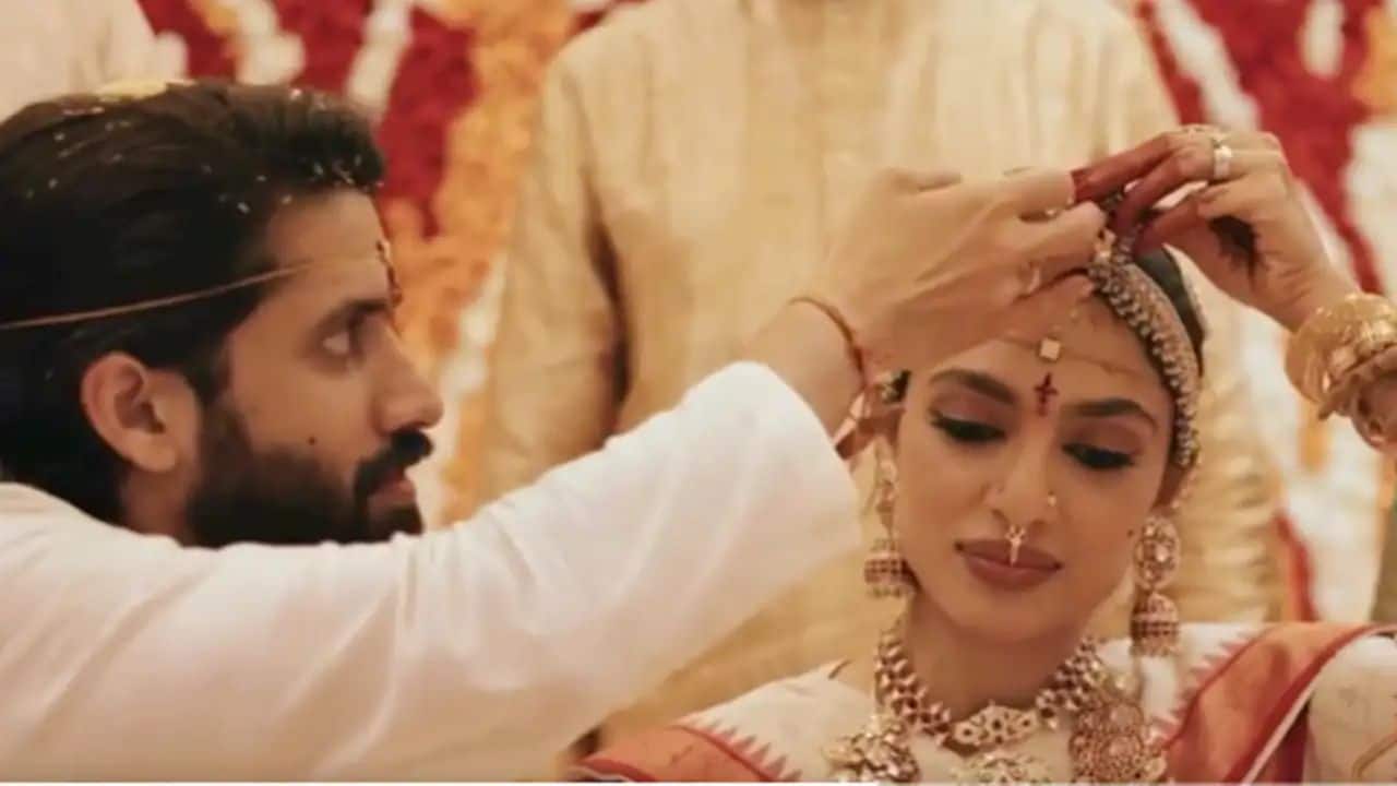 Sobhita Dhulipala and Naga Chaitanya's playful wedding video gives a glimpse into their fun and tender moments, she says 'in his absence, I would not be full'