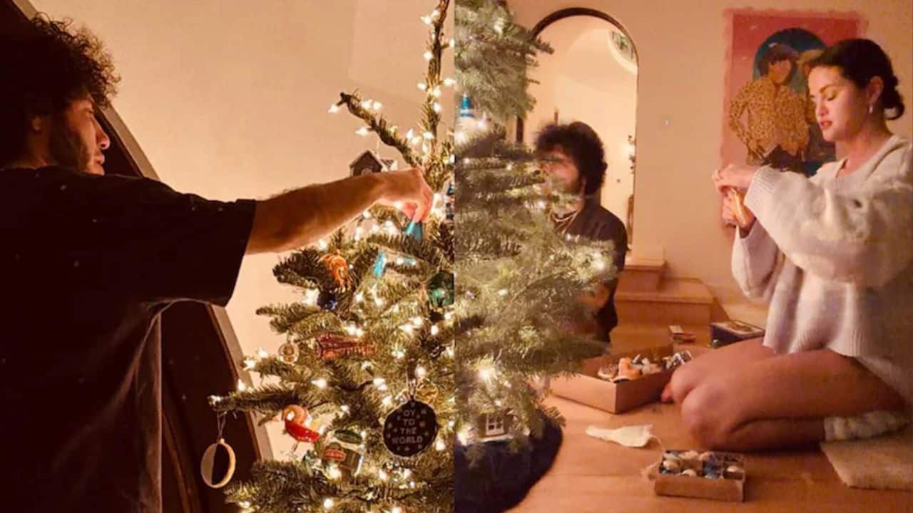Selena Gomez shares a peek into her first Christmas with Benny Blanco after the wedding