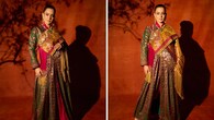<strong>Classic Kangana Ranaut in Ladakhi attire</strong><br />Kangana is all about celebrating tradition and culture. She wore a mogos-style goncha, a traditional gown/robe in vibrant green brocade, and added a mustard shawl (bok) to attend a wedding. She styled it with traditional jewellery and pointed heels.