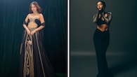 <strong>Bhumi Pednekar’s lehenga style</strong><br />Bhumi’s black looks show how wedding season should be done. On one occasion, she wore a sleek V-waisted skirt with a short blouse featuring embroidered long sleeves and a plunging neckline. For another outing, she charmed in a black lehenga worn with a strapless bralette.