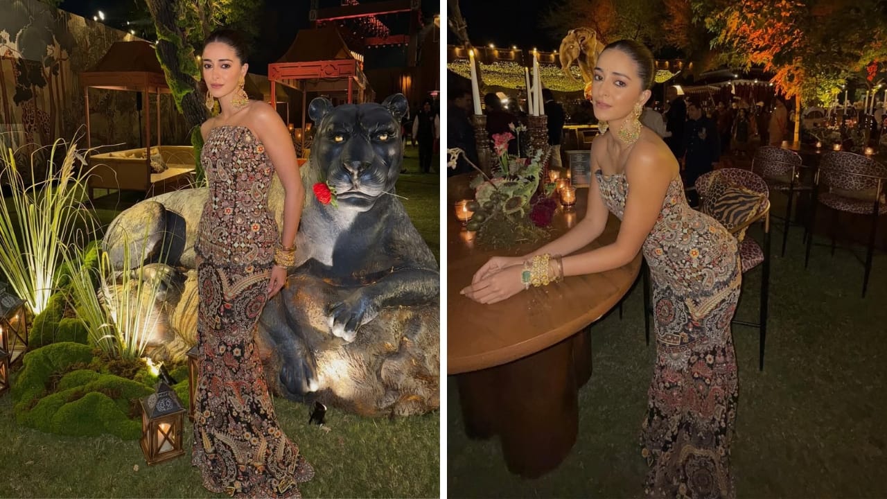 <strong>Ananya Panday rocks corset top and skirt</strong><br />Go for a fusion outfit like Ananya Panday and make heads turn. Her strapless corset was teamed with a fish-cut style skirt, both heavily embroidered in bold colours. It certainly makes for a refreshing change and a great option this wedding season.