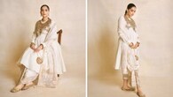 <strong>Sonam Kapoor in Angarakha</strong><br />Sonam’s shaadi season look was hatke, as she chose a Banarasi cut-work silk cotton angarakha (a wrap-style top) in white. It was paired with a stylish draped skirt and dupatta in a matching colour. Her all-gold styling matched the embroidery on her kurta.