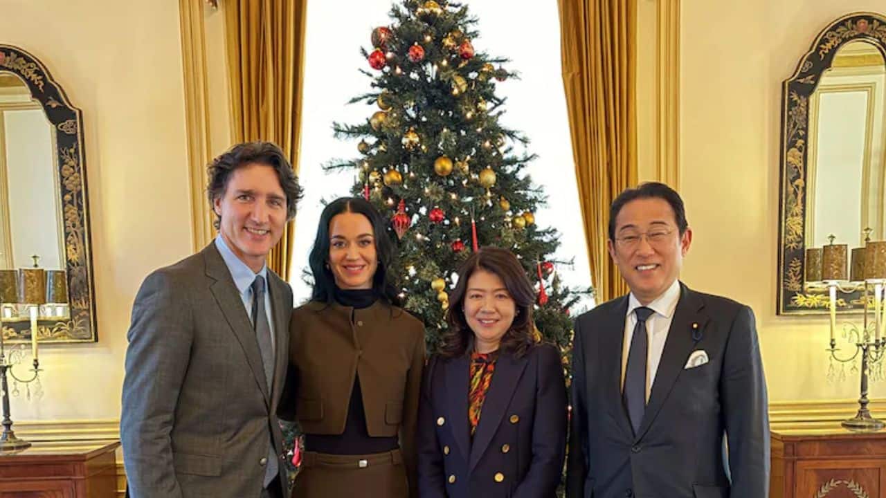  Justin Trudeau and Katy Perry make first official appearance, meet former Japanese PM Fumio Kishida for lunch in Tokyo
