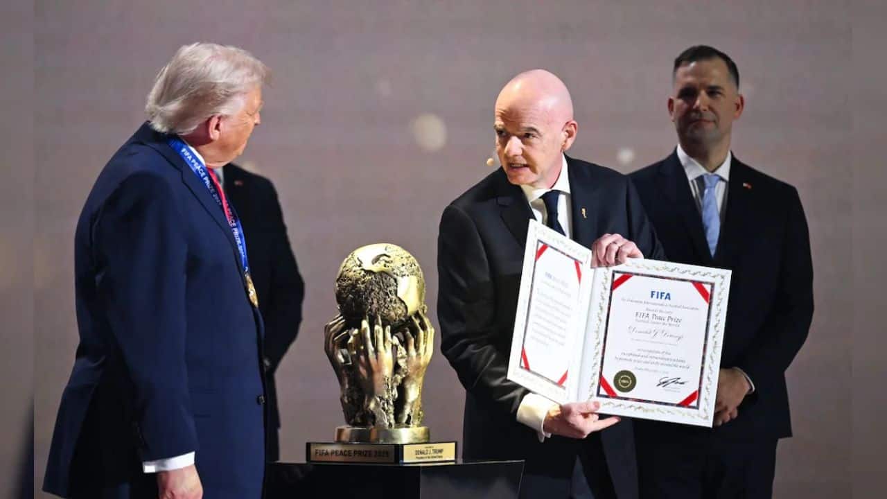 Fifa awards first-ever Peace Prize to Trump during World Cup draw ceremony