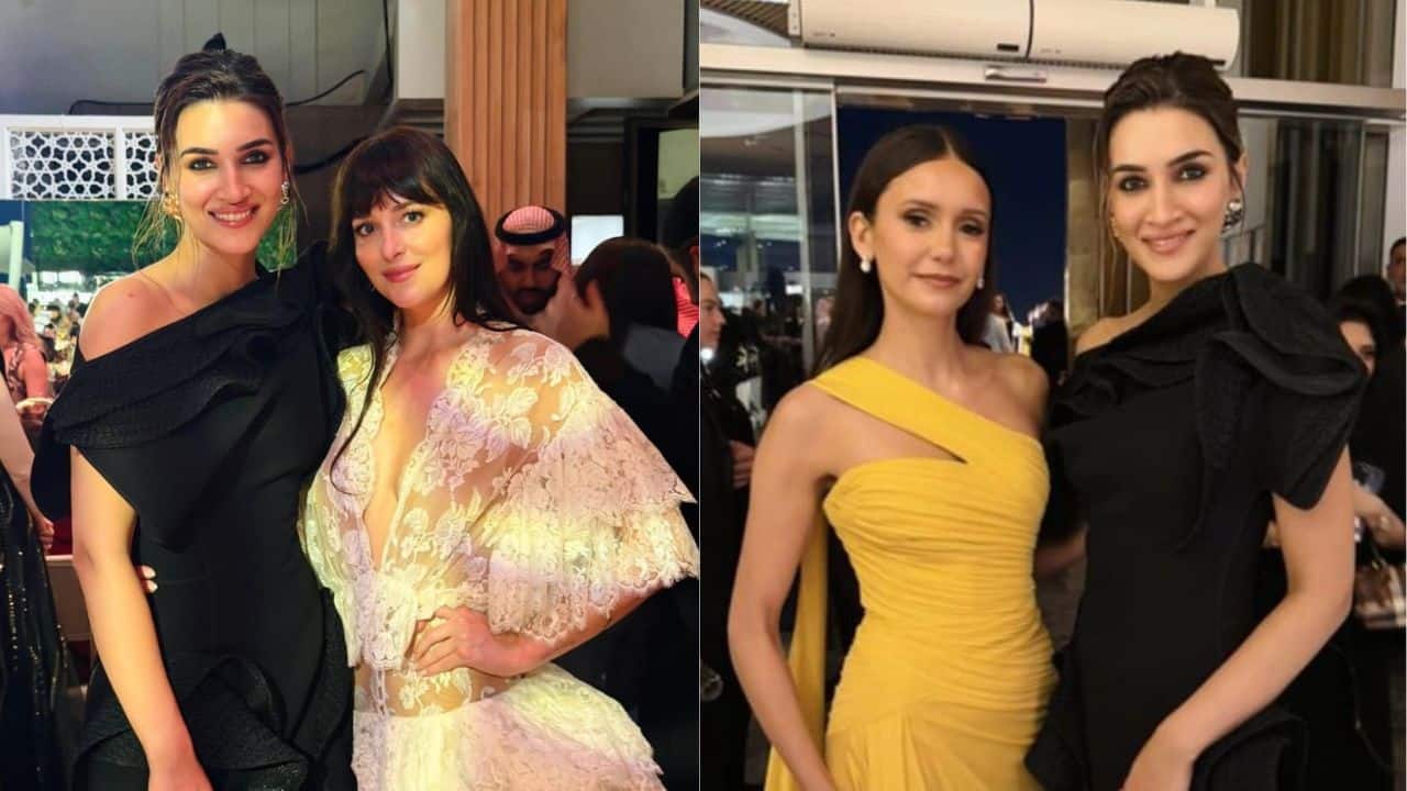 Kriti Sanon shares glamourous moments with Dakota Johnson, Nina Dobrev at Red Sea International Film Festival: See pics