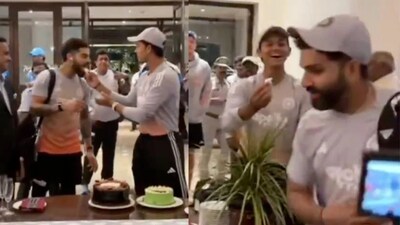 Rohit Sharma refuses to eat cake post India's ODI series win against South Africa. (Photo: X)