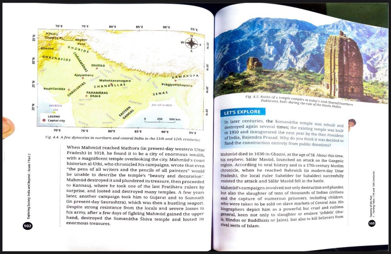 NCERT class 7 history book expands Ghazni account with details of raids, slaughter and temple ruin