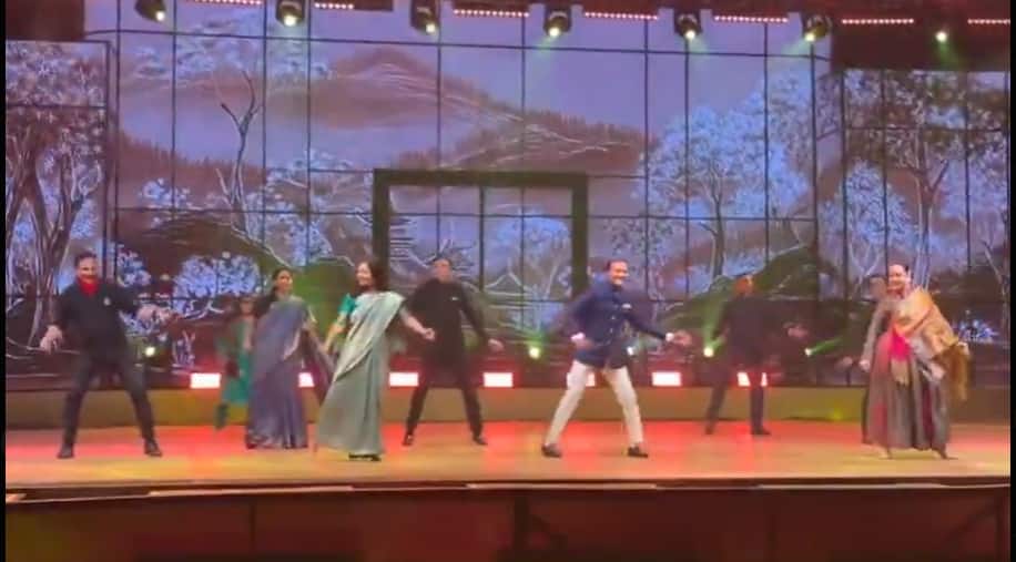 Watch: Kangana Ranaut, Mahua Moitra and Supriya Sule dance at Naveen Jindal's daughter's sangeet