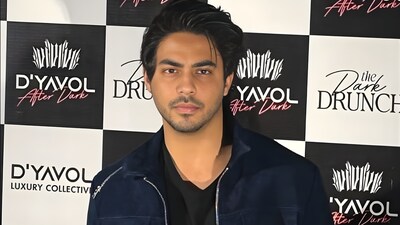 Aryan Khan poses for the cameras