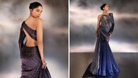 <strong>Sharvari</strong><br />Sharvari looks dazzling in a saree that has been reimagined by designer Amit Aggarwal. Her Banarasi number has been rebuilt in a futuristic form, showcasing how tradition can be reinvented to suit contemporary times. For those who love a twist, this one offers enough inspiration.