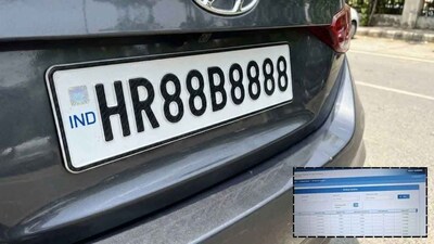 The number plate HR88B8888 gained national attention for becoming the most expensive car registration number in India. (Photo: X/@IndianTechGuide)
