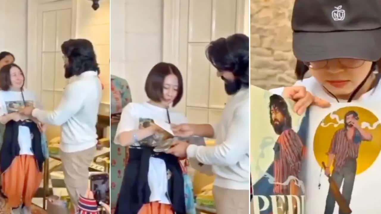 Ram Charan’s gesture towards his Japanese fans wins hearts on the internet: Watch video
