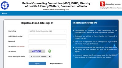 NEET PG Counselling 2025