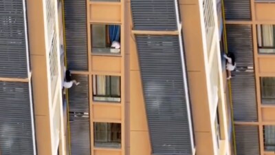 China balcony escape video sparks outrage